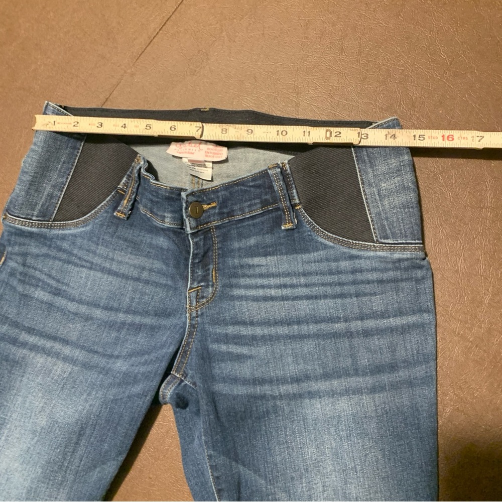 LotI Of 2 Isabel Maternity Medium Wash Skinny Boot Cut Jeans Size 8 - Picture 6 of 16